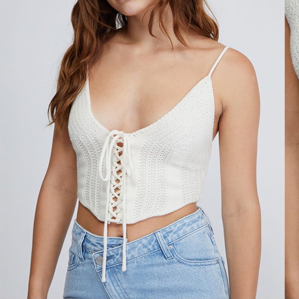NWT Pacsun (LA Hearts) Crochet Crop Top